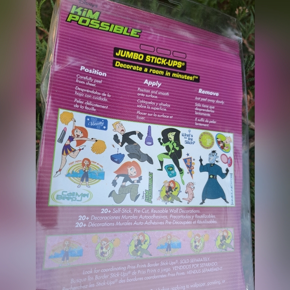 Priss Prints Kim Possible Jumbo Stick Ups #New - Picture 9 of 9